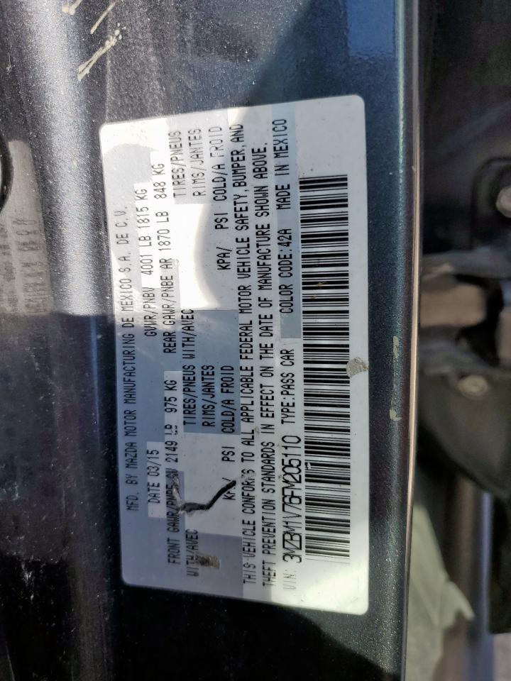2015 Mazda 3 Touring VIN: 3MZBM1V76FM205110 Lot: 82259405