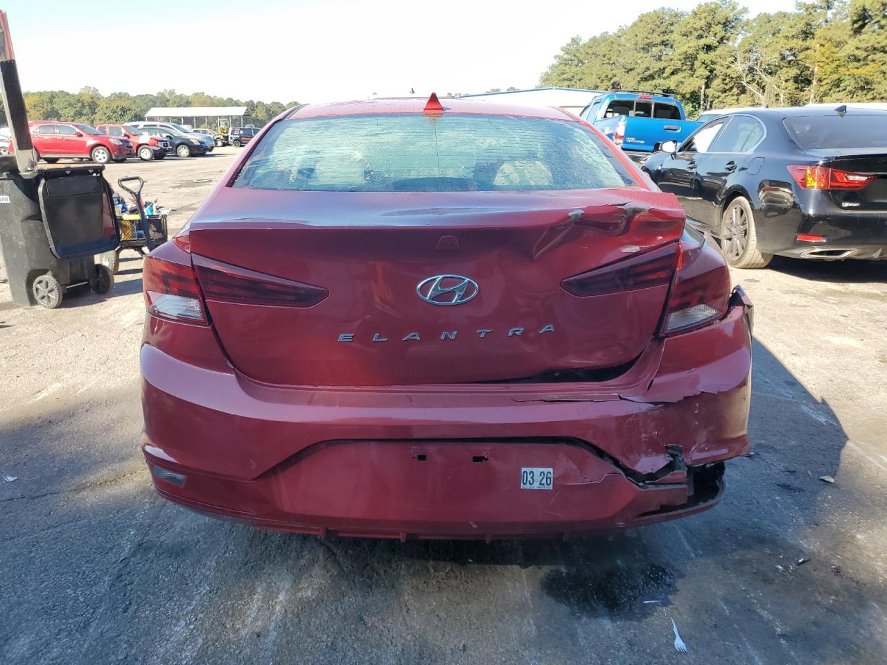 2019 Hyundai Elantra Sel VIN: KMHD84LF8KU745958 Lot: 86825515