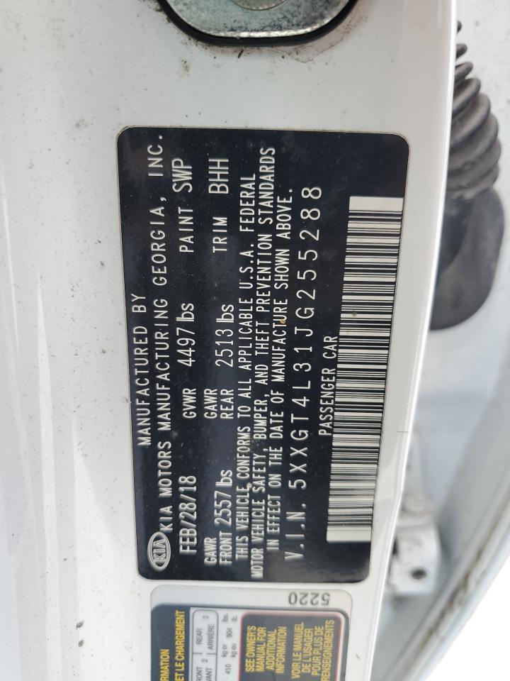 2018 Kia Optima Lx VIN: 5XXGT4L31JG255288 Lot: 81946125