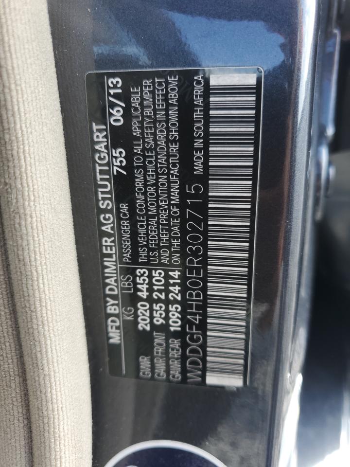 2014 Mercedes-Benz C 250 VIN: WDDGF4HB0ER302715 Lot: 85891445