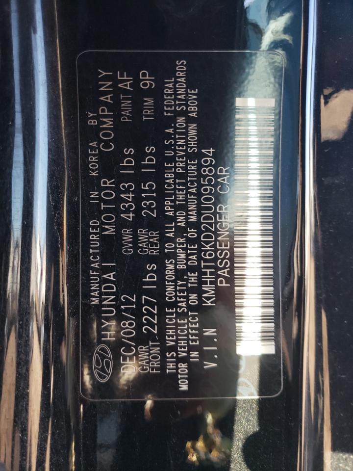 2013 Hyundai Genesis Coupe 2.0T VIN: KMHHT6KD2DU095894 Lot: 84999865