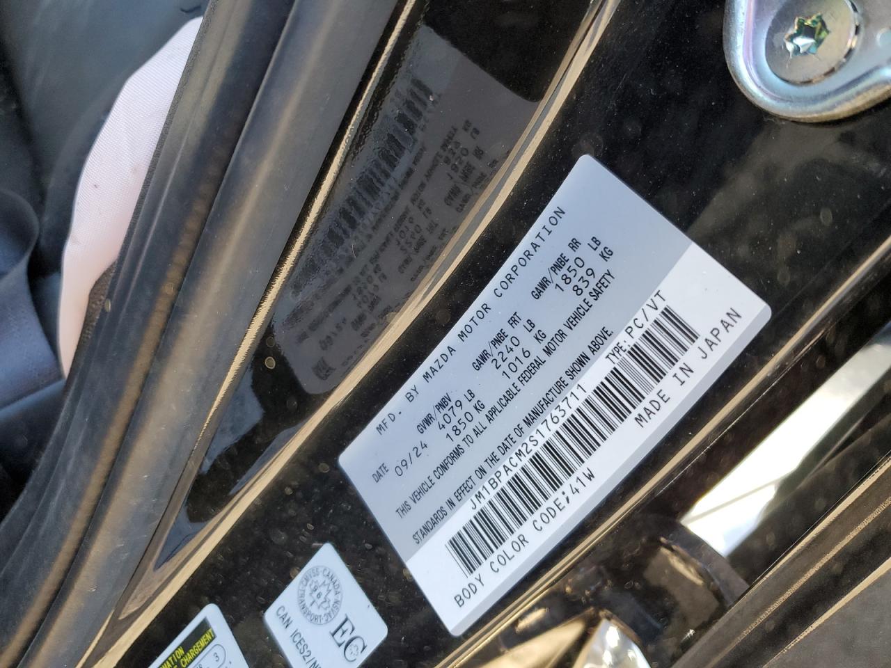 2025 Mazda 3 Preferred VIN: JM1BPACM2S1763711 Lot: 85130605