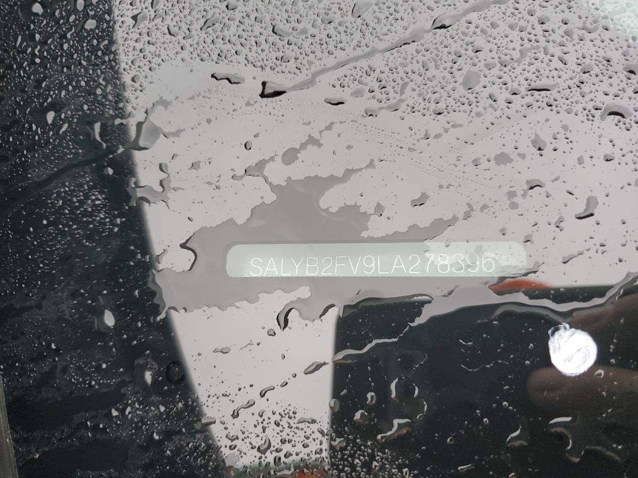 2020 Land Rover Range Rover Velar S VIN: SALYB2FV9LA278396 Lot: 90539135