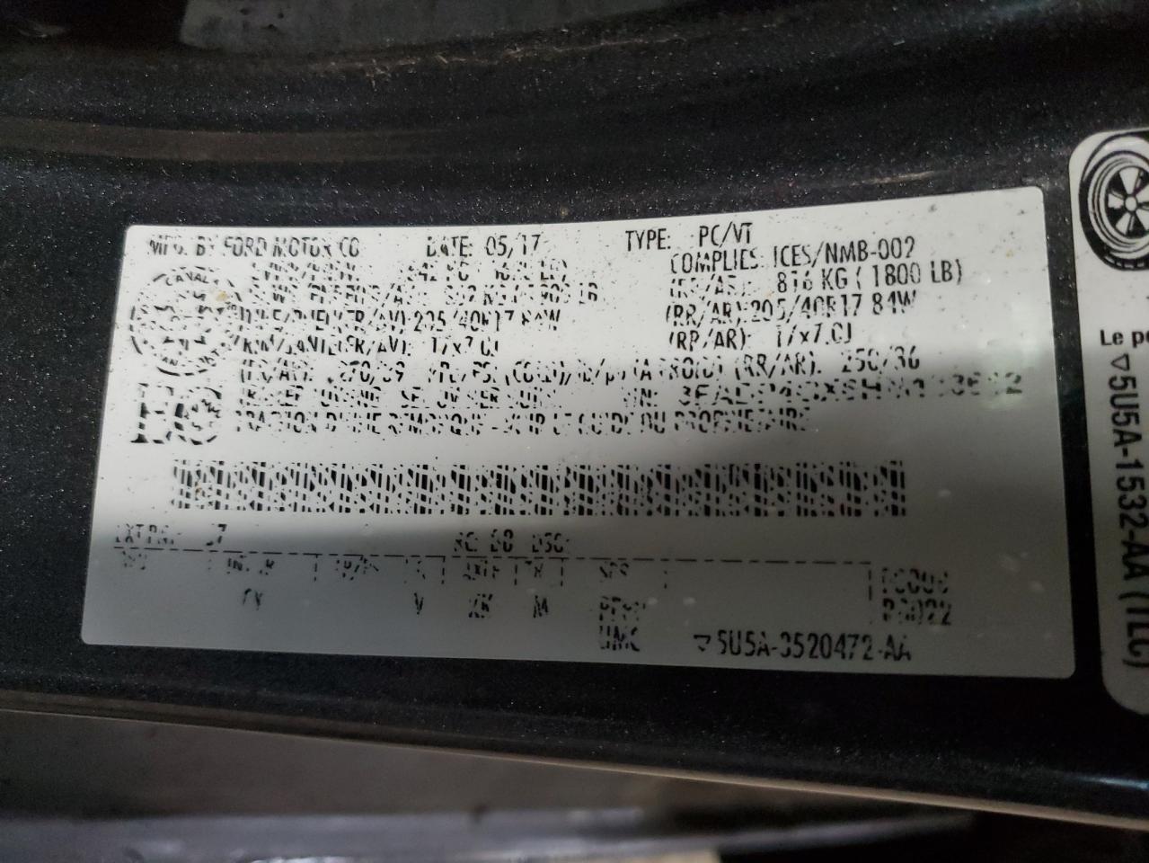 2017 Ford Fiesta St VIN: 3FADP4GX6HM133612 Lot: 90660615