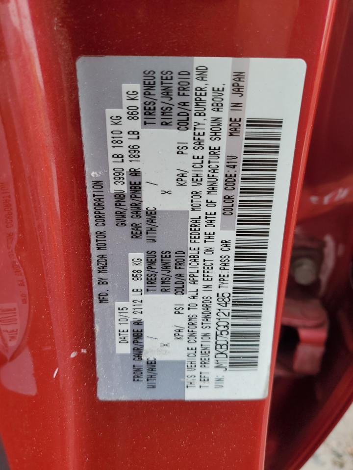 2016 Mazda Cx-3 Grand Touring VIN: JM1DKBD75G0121485 Lot: 82215415