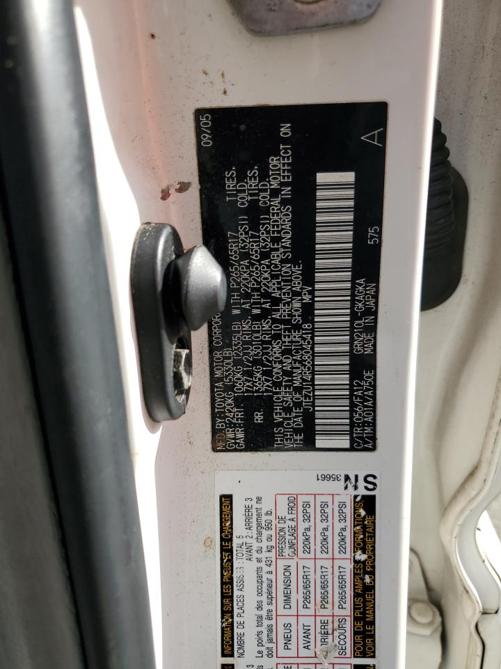 2019 Toyota 4Runner Sr5 VIN: JTEZU14R568045418 Lot: 85697845