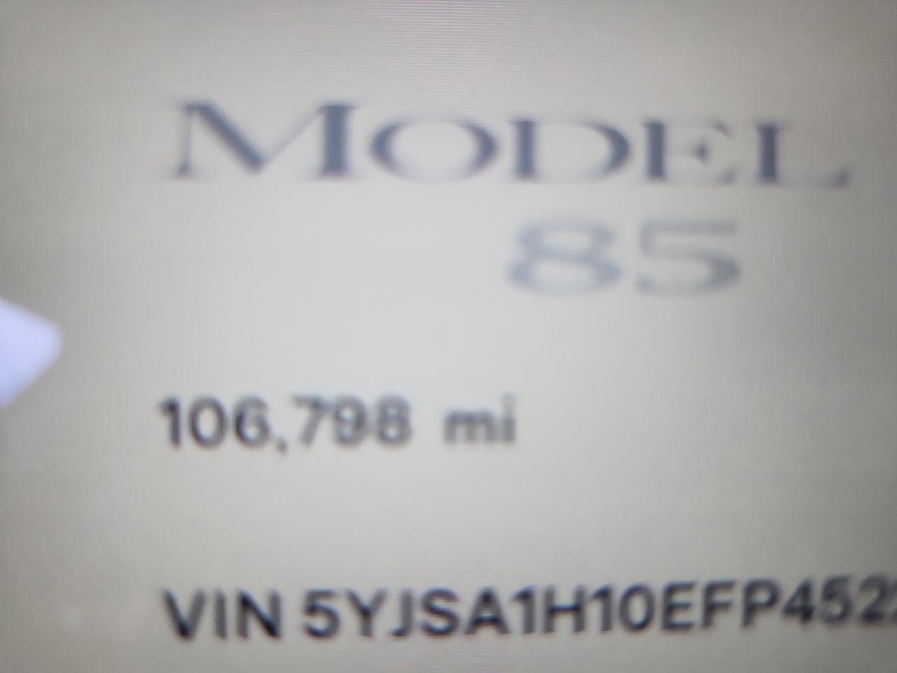 2014 Tesla Model S VIN: 5YJSA1H10EFP45221 Lot: 84603315
