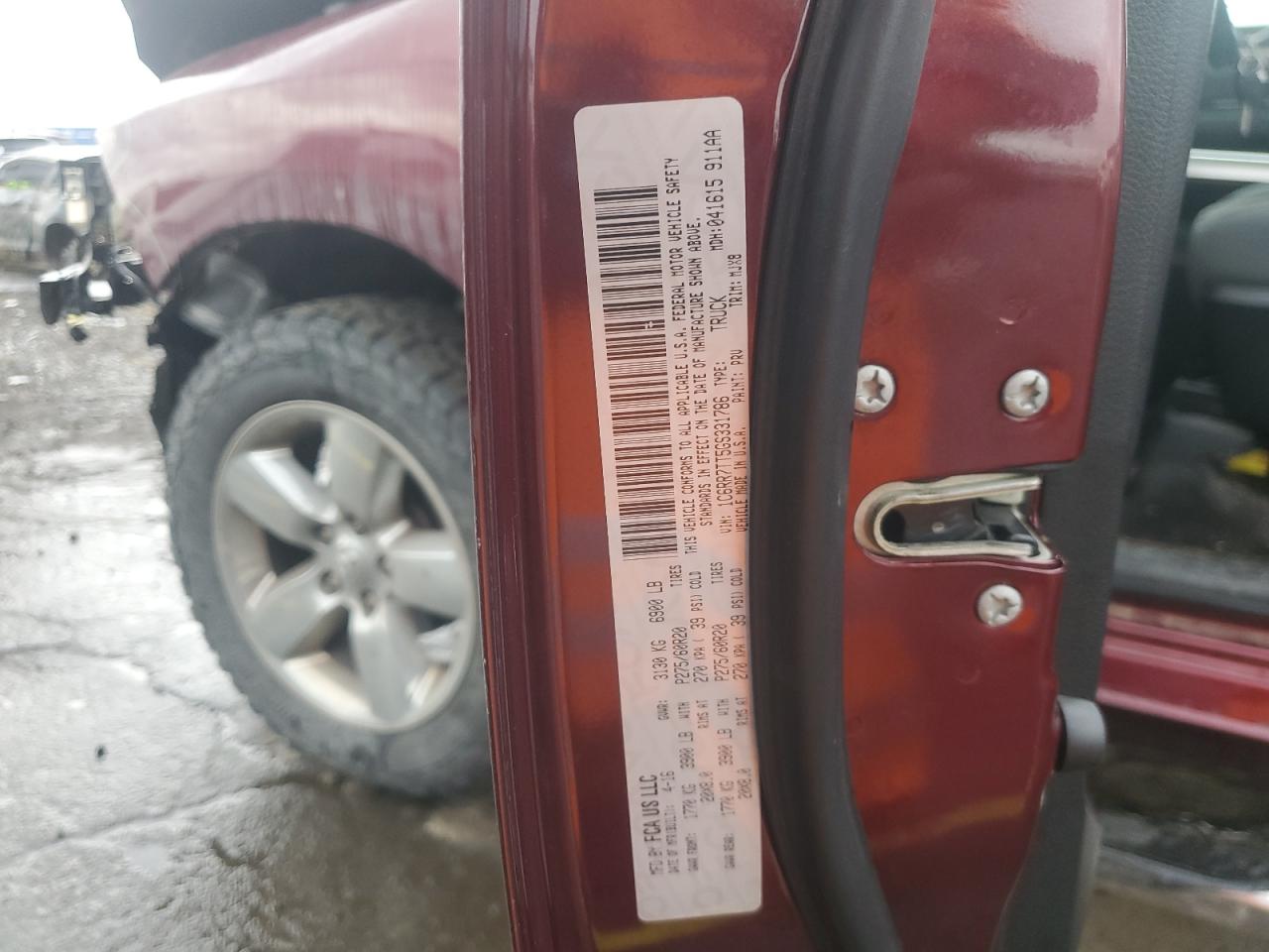 2016 Ram 1500 Slt VIN: 1C6RR7TT5GS331786 Lot: 85474805