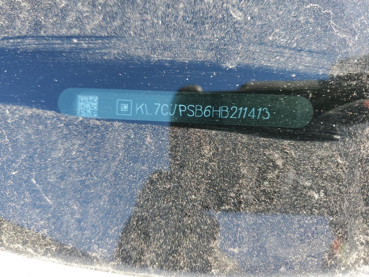 2017 Chevrolet Trax 1Lt VIN: KL7CJPSB6HB211413 Lot: 85159945