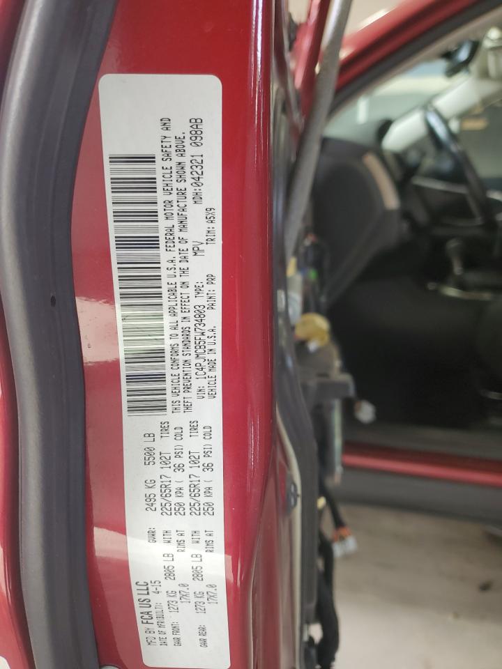 2015 Jeep Cherokee Latitude VIN: 1C4PJMCB5FW734803 Lot: 85136535