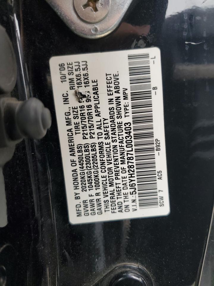 2007 Honda Element Ex VIN: 5J6YH28787L003403 Lot: 85592565