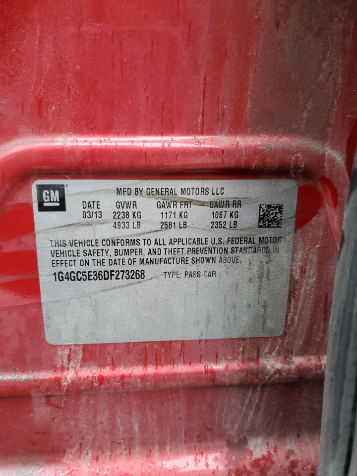 2013 Buick Lacrosse VIN: 1G4GC5E36DF273268 Lot: 86221605