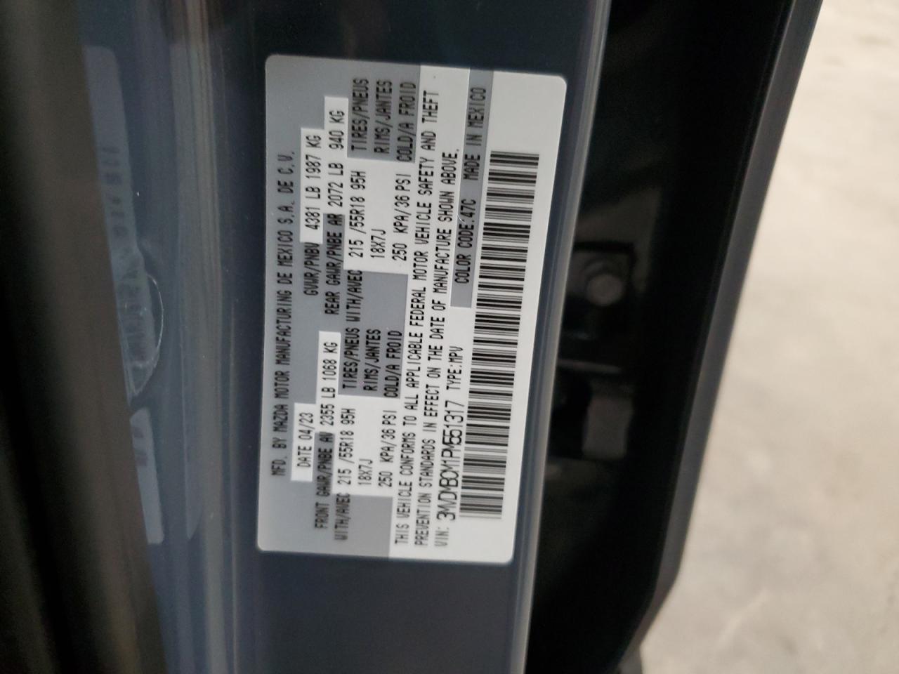 2023 Mazda Cx-30 Preferred VIN: 3MVDMBCM1PM551317 Lot: 82584915