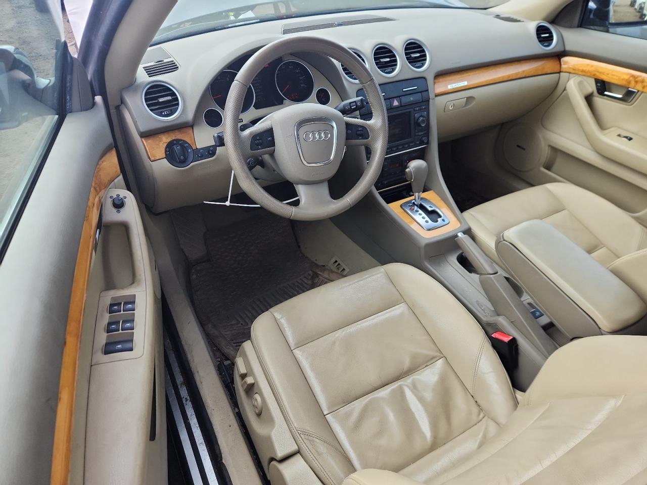 2007 Audi A4 3.2 Cabriolet Quattro VIN: WAUDH48H57K021255 Lot: 85899575