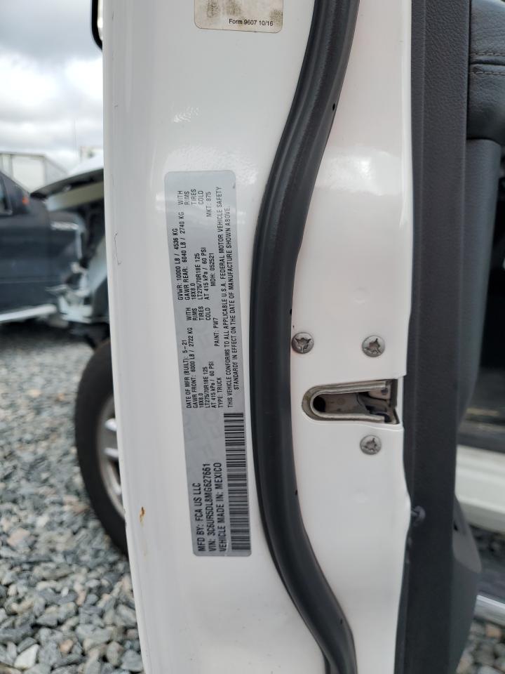 2021 Ram 2500 Big Horn Crew C VIN: 3C6UR5DL8MG627661 Lot: 87065555