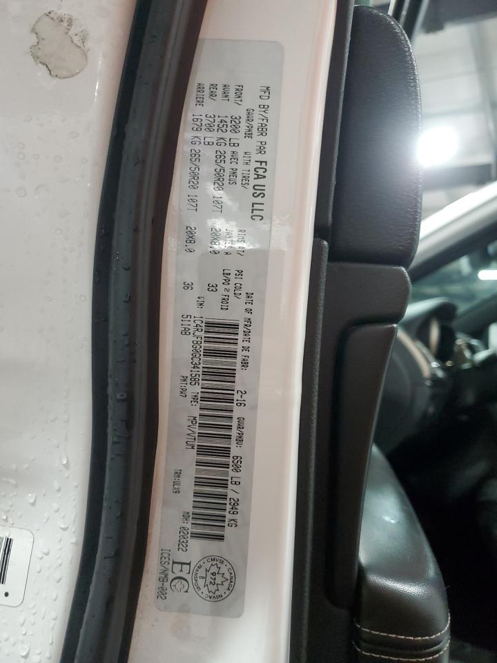 2016 Jeep Grand Cherokee Limited VIN: 1C4RJFBG0GC341585 Lot: 85529455