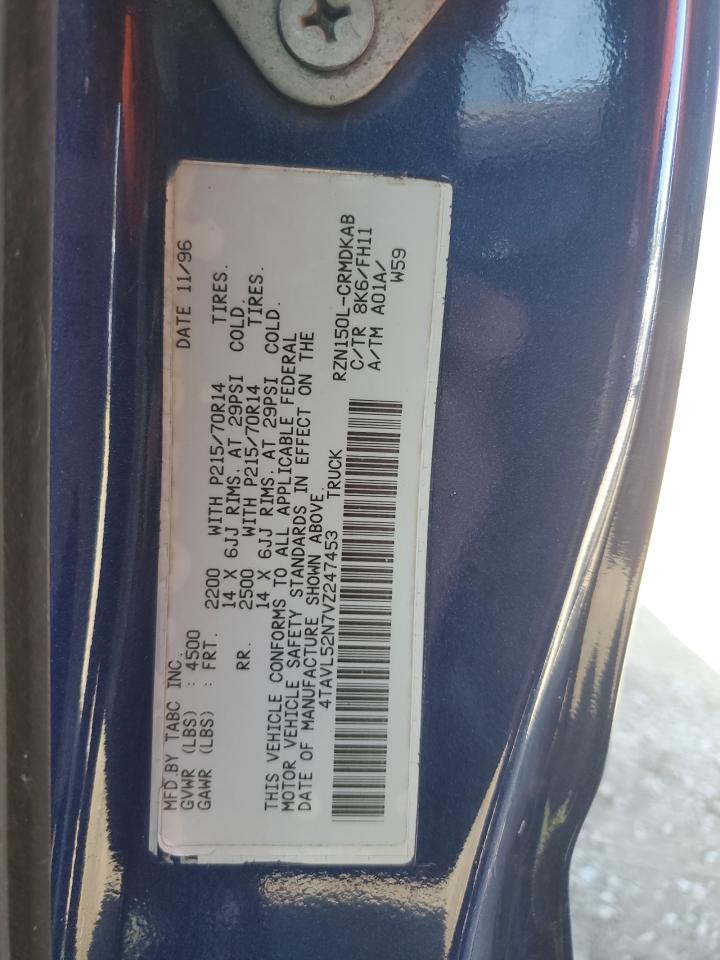 1997 Toyota Tacoma Xtracab VIN: 4TAVL52N7VZ247453 Lot: 82357165