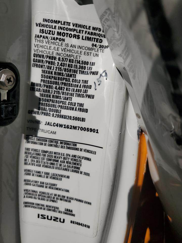 2021 Isuzu Npr Hd VIN: JALC4W162M7005901 Lot: 84000505