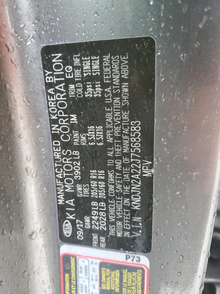 2018 Kia Soul VIN: KNDJN2A22J7568583 Lot: 82194585