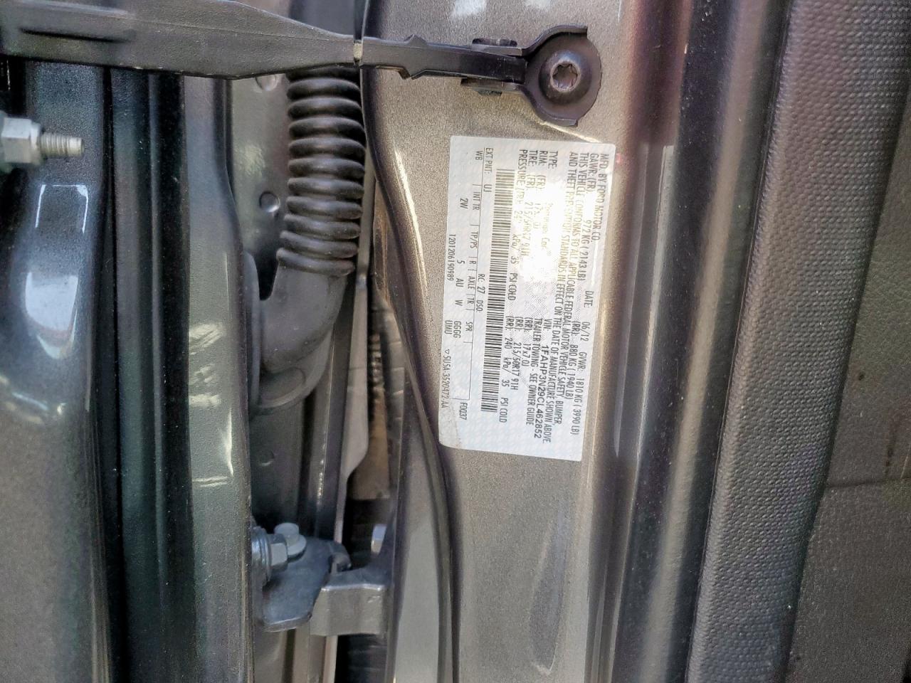 2012 Ford Focus Titanium VIN: 1FAHP3N29CL462852 Lot: 85008455