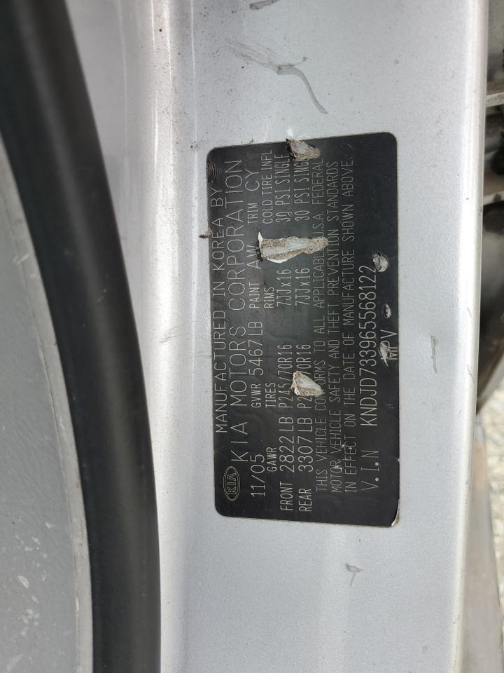 2006 Kia Sorento Ex VIN: KNDJD733965568122 Lot: 84830875