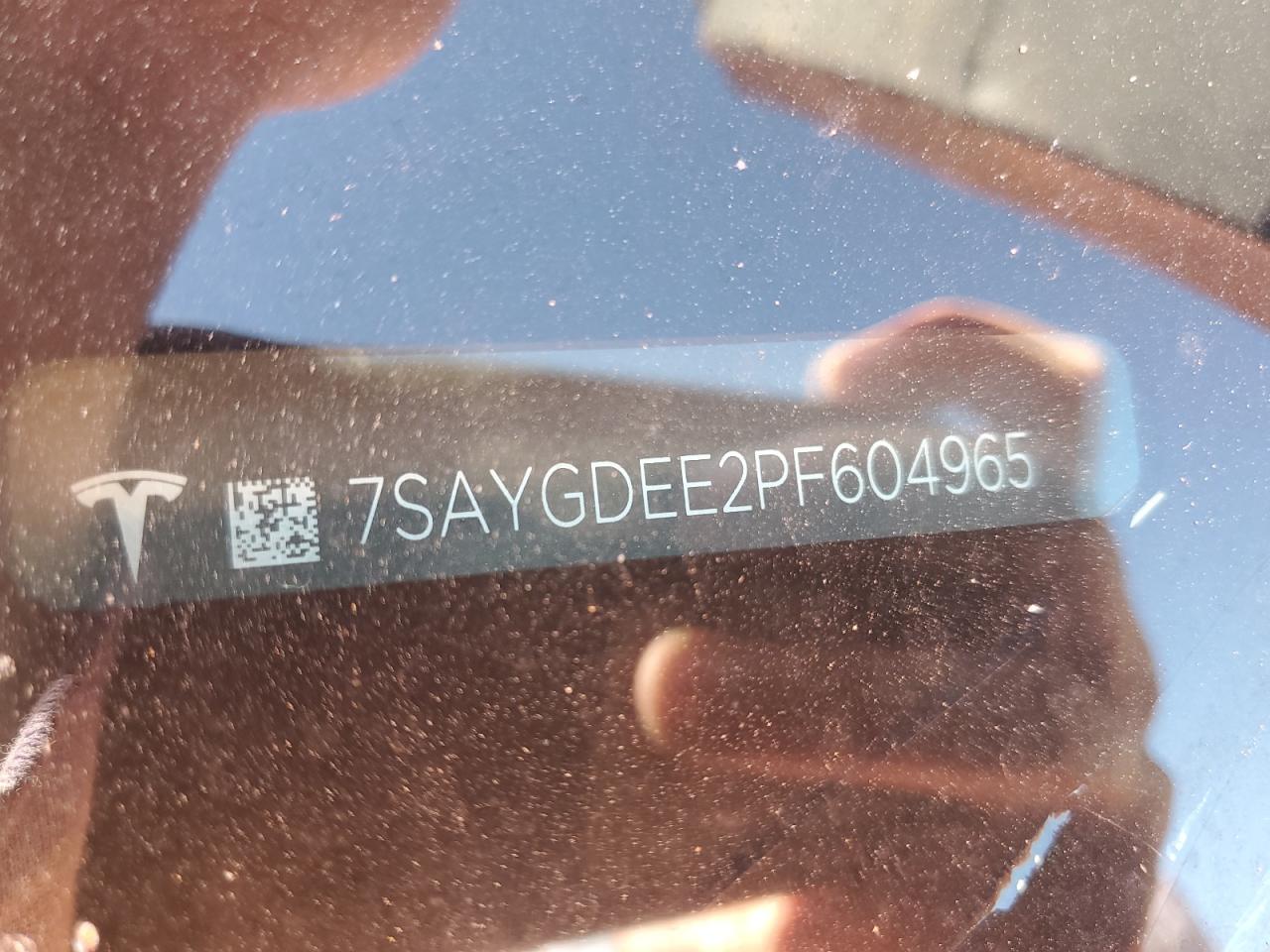 2023 Tesla Model Y VIN: 7SAYGDEE2PF604965 Lot: 86842045