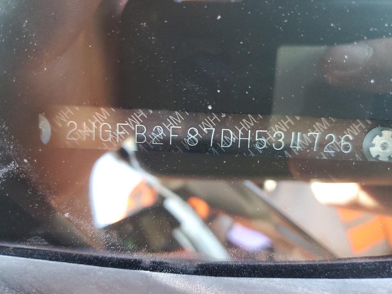 2013 Honda Civic Ex VIN: 2HGFB2F87DH534726 Lot: 84809675