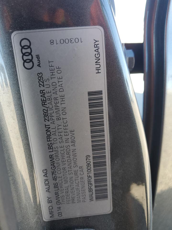 2015 Audi A3 Premium VIN: WAUBFGFF0F1009079 Lot: 71522925