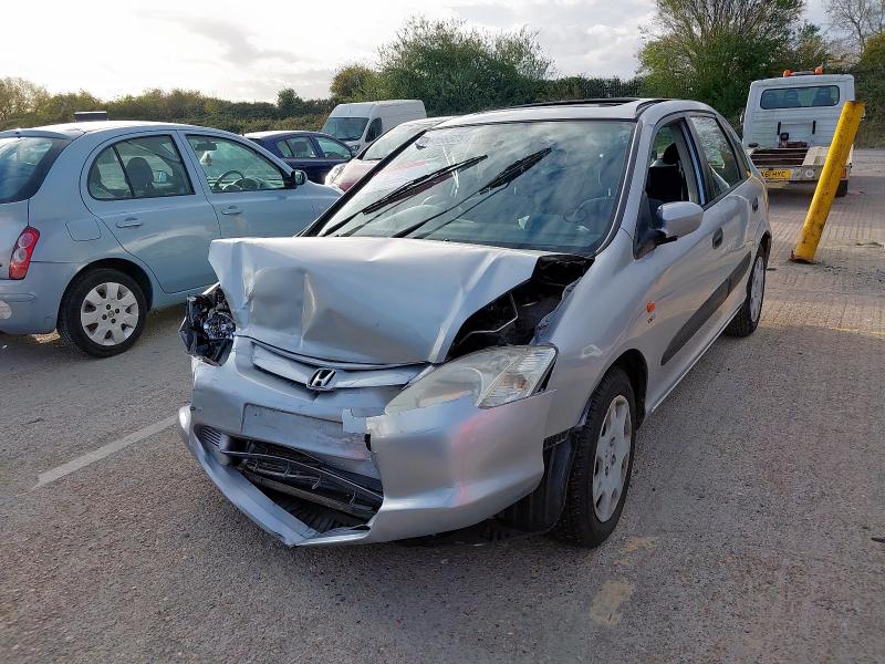 2001 HONDA CIVIC 1.6 I-VTEC SE 5DR AUTO for sale at Copart SANDWICH