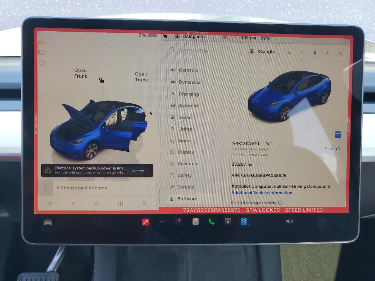 2023 Tesla Model Y VIN: 7SAYGDEE6PA058975 Lot: 85126905