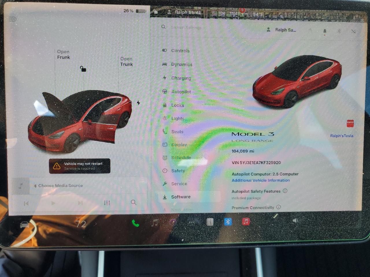 2019 Tesla Model 3 VIN: 5YJ3E1EA7KF325920 Lot: 86474995