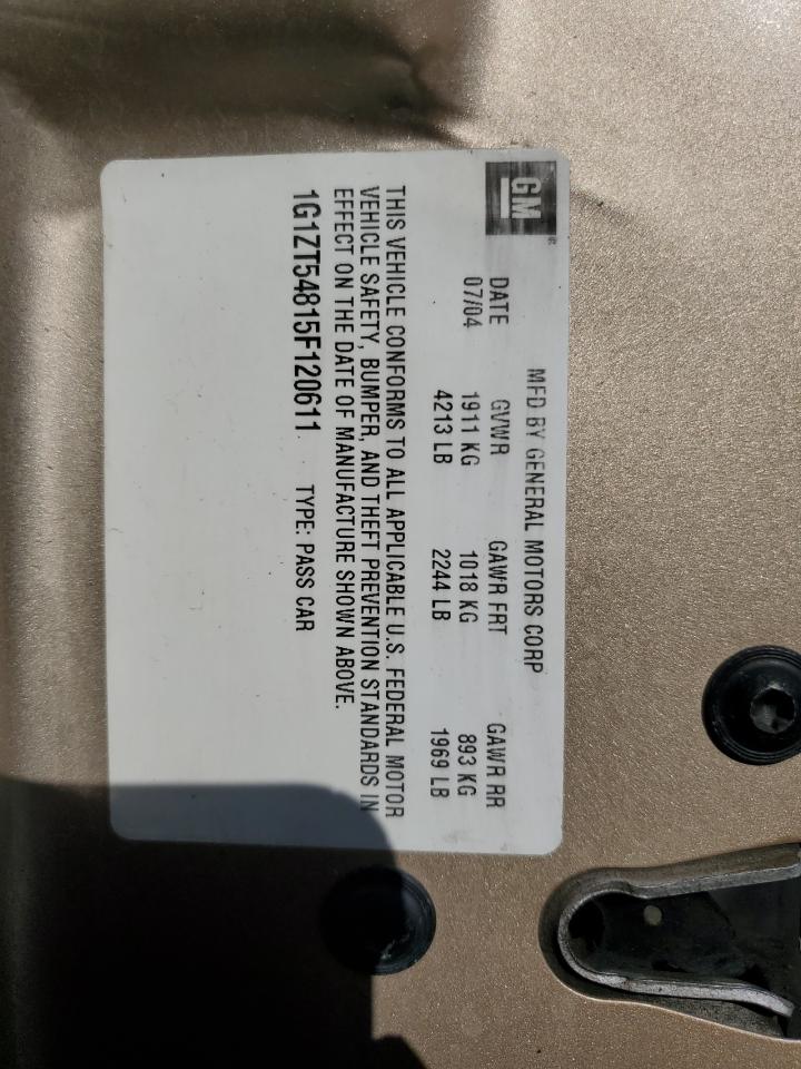 2005 Chevrolet Malibu Ls VIN: 1G1ZT54815F120611 Lot: 84233525