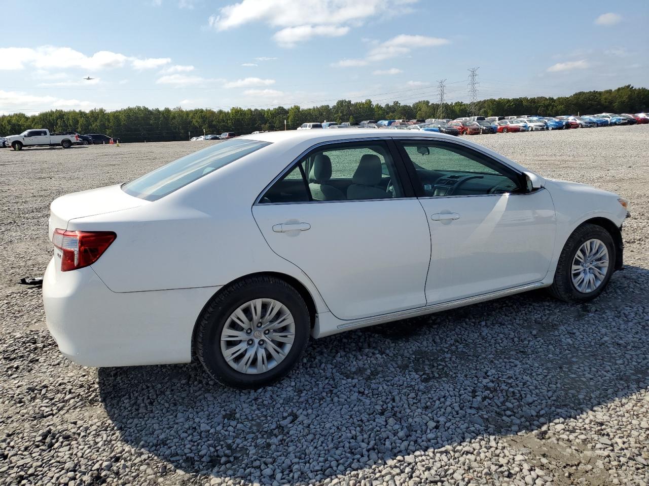 2014 Toyota Camry L white sedan gas 4T4BF1FK2ER349460 photo #4