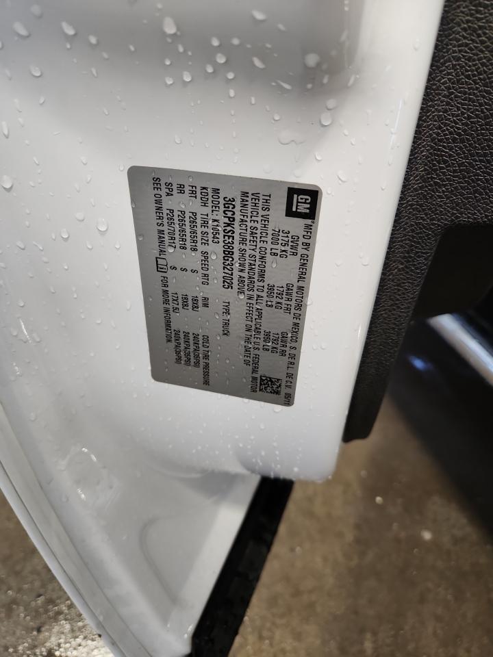 2011 Chevrolet Silverado K1500 Lt VIN: 3GCPKSE38BG327025 Lot: 81982475