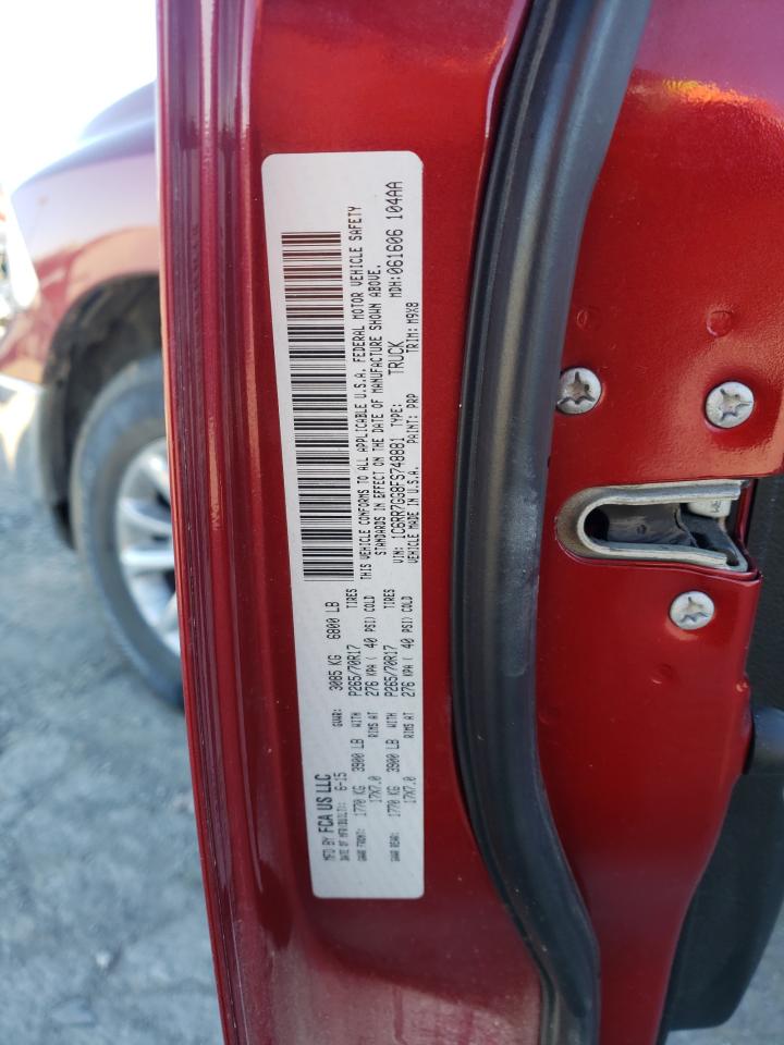 2015 Ram 1500 Slt VIN: 1C6RR7GG8FS748881 Lot: 82684325