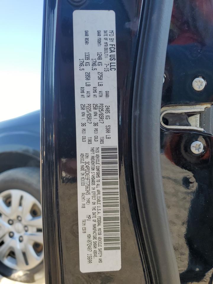 2015 Dodge Journey Se VIN: 3C4PDCAB9FT756345 Lot: 86490045