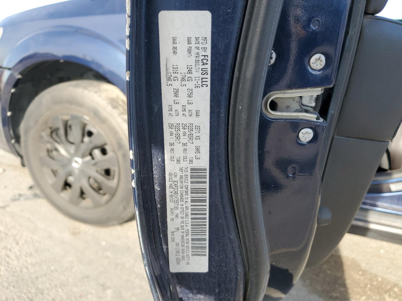 2017 Dodge Journey Se VIN: 3C4PDCAB1HT557101 Lot: 89564005