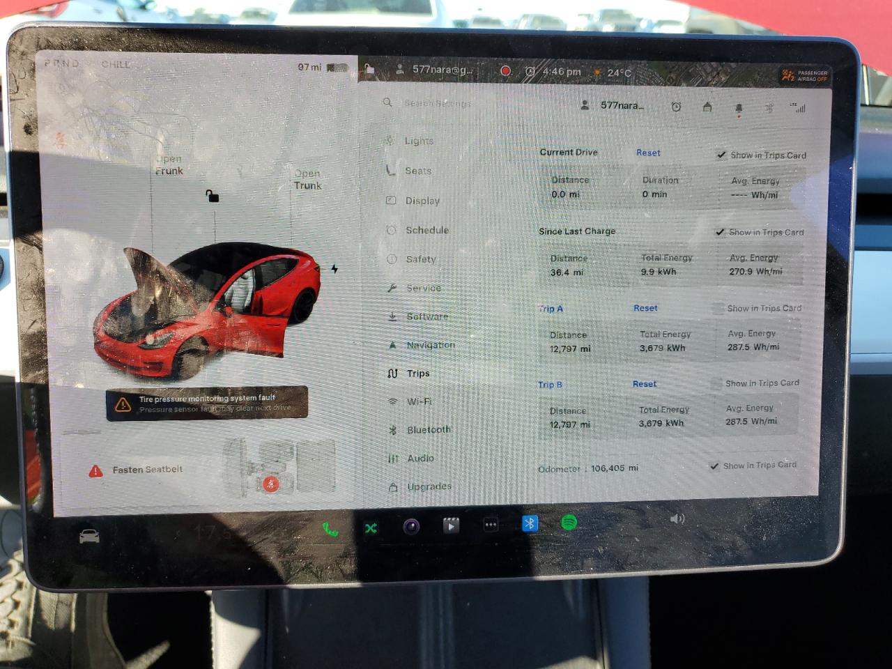 2021 Tesla Model 3 VIN: 5YJ3E1EC0MF926297 Lot: 87102475