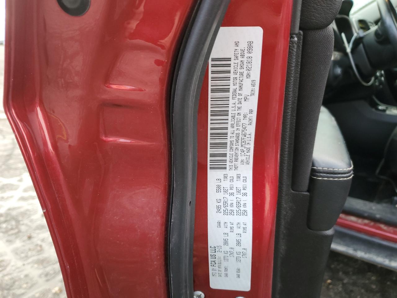 2015 Jeep Cherokee Latitude VIN: 1C4PJMCB7FW675477 Lot: 90687105