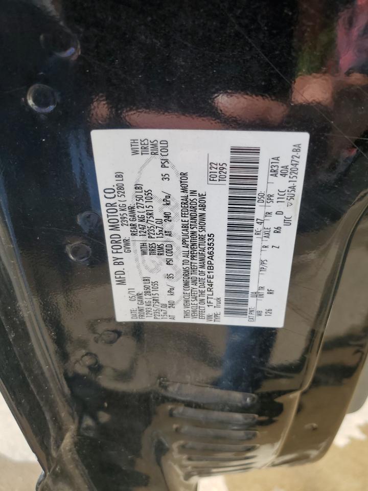 2011 Ford Ranger Super Cab VIN: 1FTLR4FE1BPA63535 Lot: 82375005