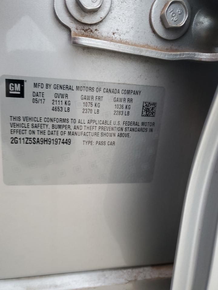 2017 Chevrolet Impala Ls VIN: 2G11Z5SA9H9197449 Lot: 85896665