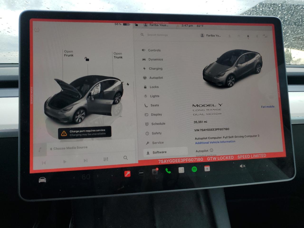 2023 Tesla Model Y VIN: 7SAYGDEE3PF607180 Lot: 85250685