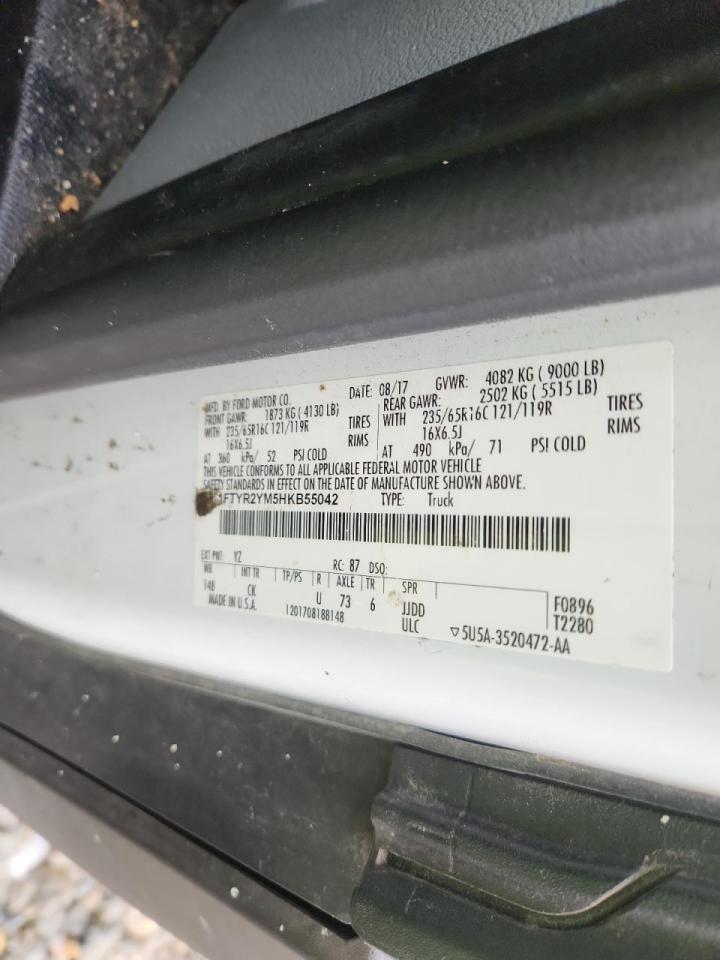 2017 Ford Transit 250 Utility / Service Van VIN: 1FTYR2YM5HKB55042 Lot: 90362315