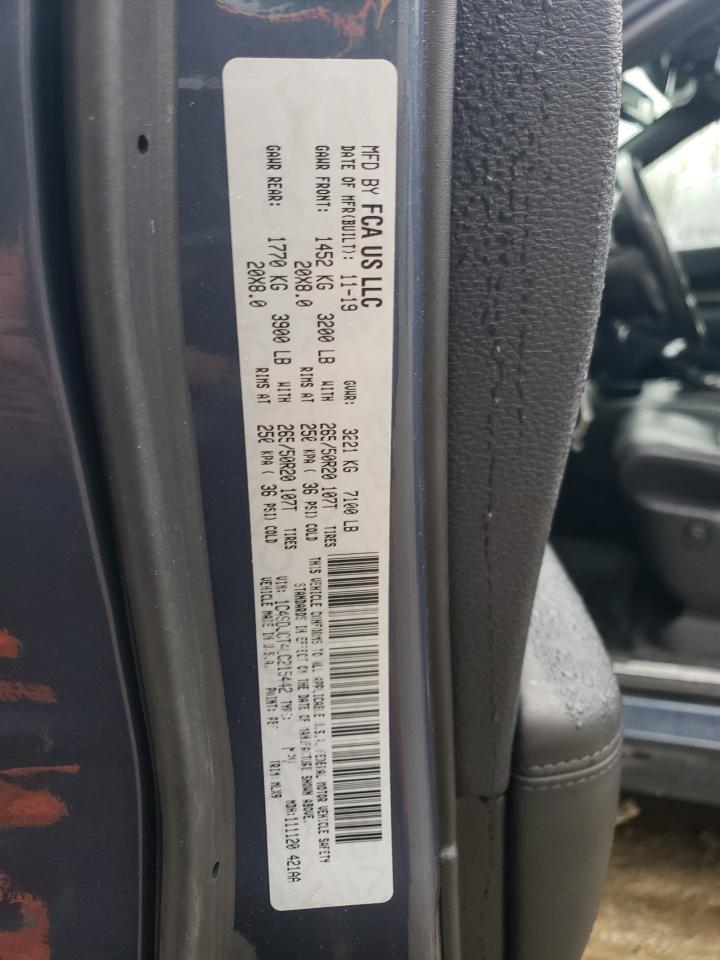 2020 Dodge Durango R/T VIN: 1C4SDJCT4LC215442 Lot: 85549275