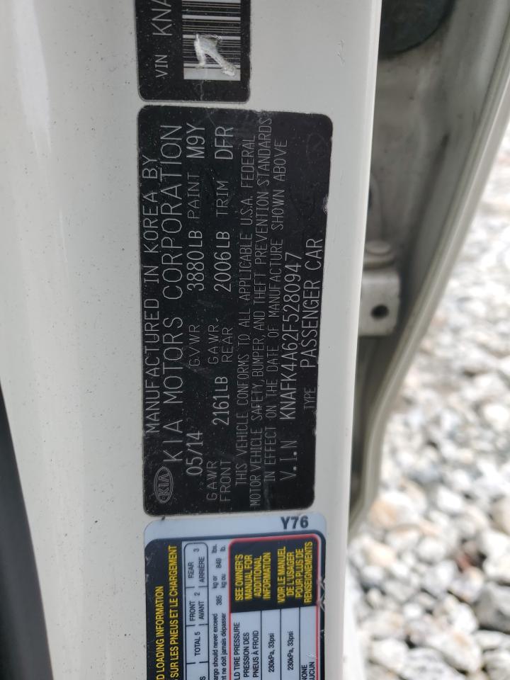 2015 Kia Forte Lx VIN: KNAFK4A62F5280947 Lot: 90452655