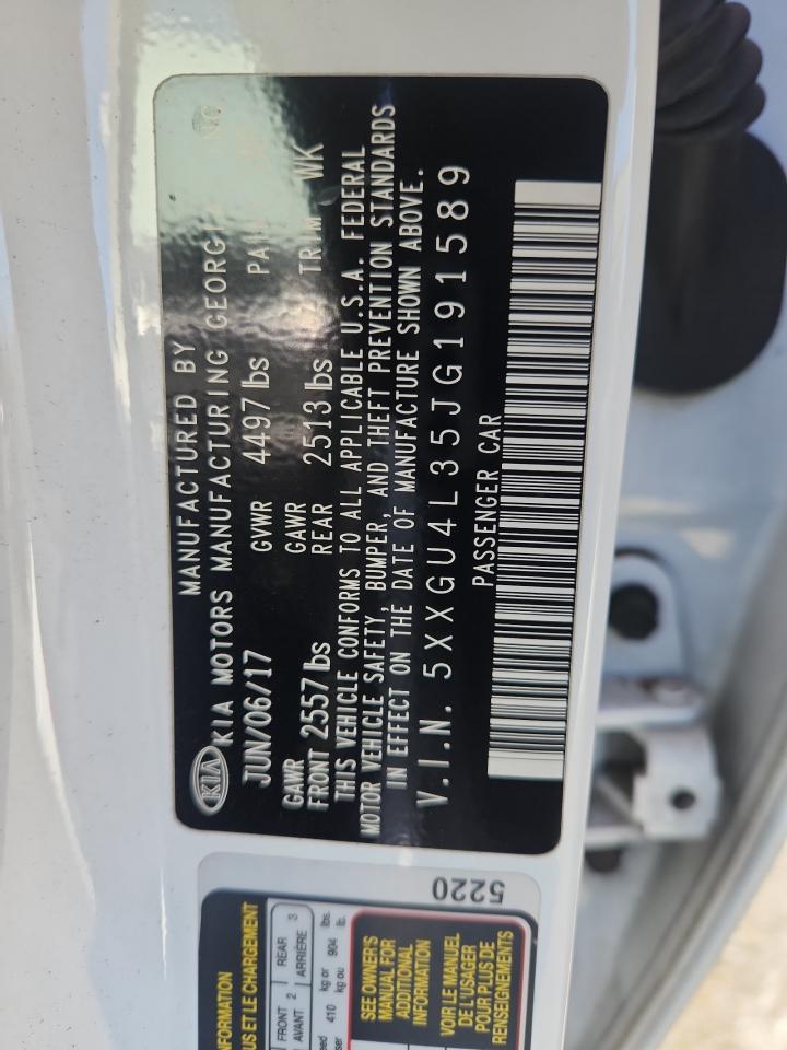 2018 Kia Optima Ex VIN: 5XXGU4L35JG191589 Lot: 82290895