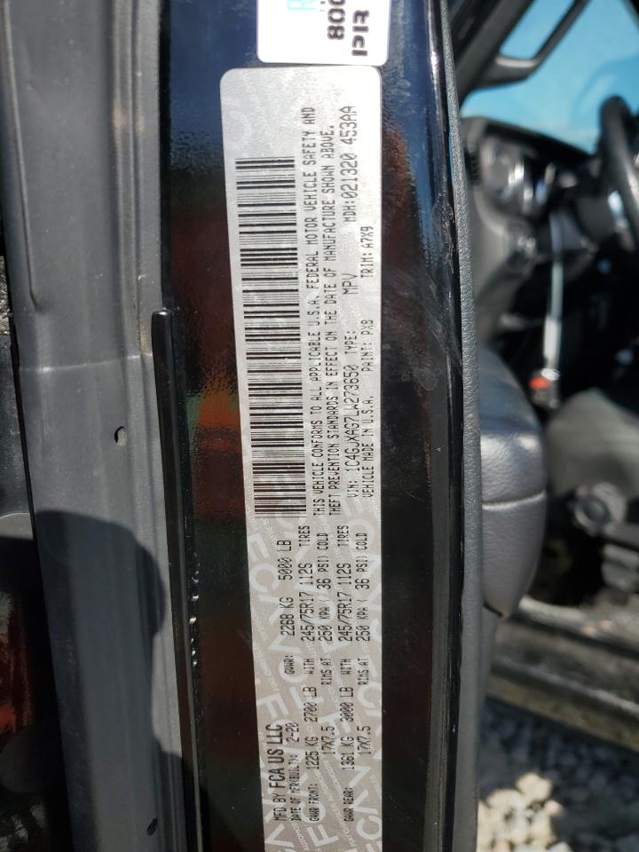 2020 Jeep Wrangler Sport VIN: 1C4GJXAG7LW273650 Lot: 86310505