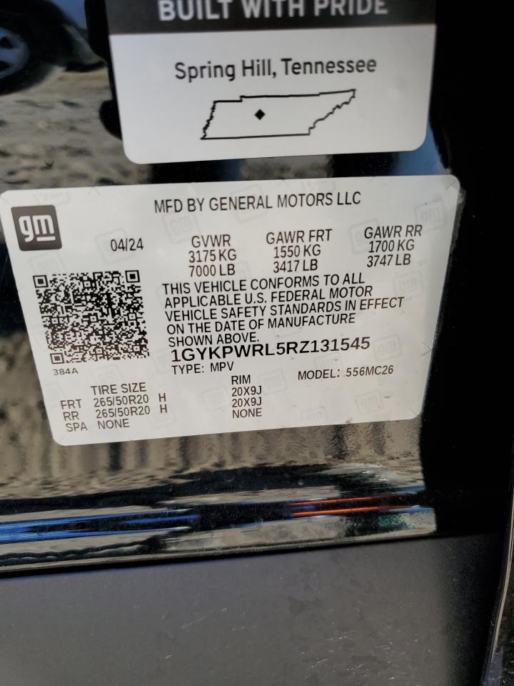 2024 Cadillac Lyriq Sport VIN: 1GYKPWRL5RZ131545 Lot: 82433615