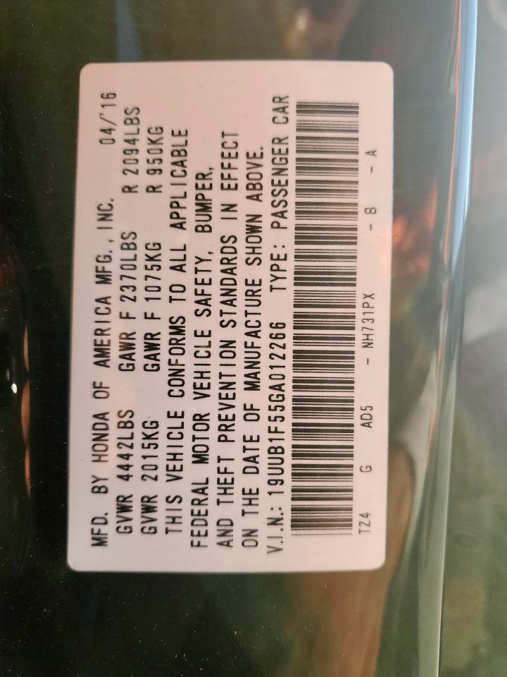 2016 Acura Tlx Tech VIN: 19UUB1F55GA012266 Lot: 82270605