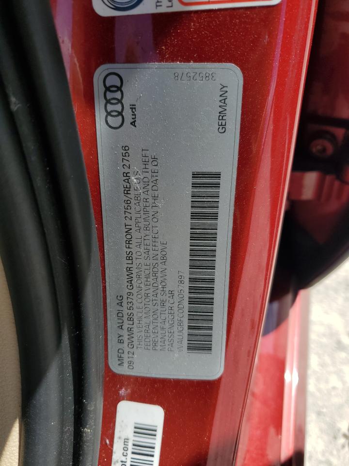 2013 Audi A6 Prestige VIN: WAUJGBFC0DN057897 Lot: 81957415